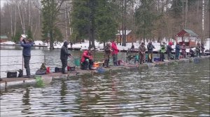 После запуска поклёвок больше на блёсны, но форель отзывается на резину и "бананы". Клёвое место, СЗ