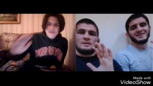 Хабиб Нурмагомедов в чат рулетке,реакция девушек))) на боксера.