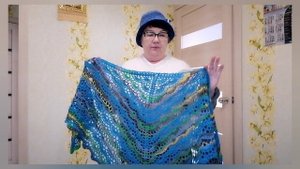 СП "Шалемания". Шаль "Ажурные Ракушки" крючком. 4я готовая работа в этом СП. Схема узора.
