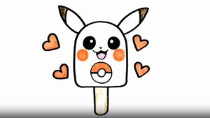 КАК НАРИСОВАТЬ МИЛОЕ МОРОЖЕНОЕ ПИКАЧУ