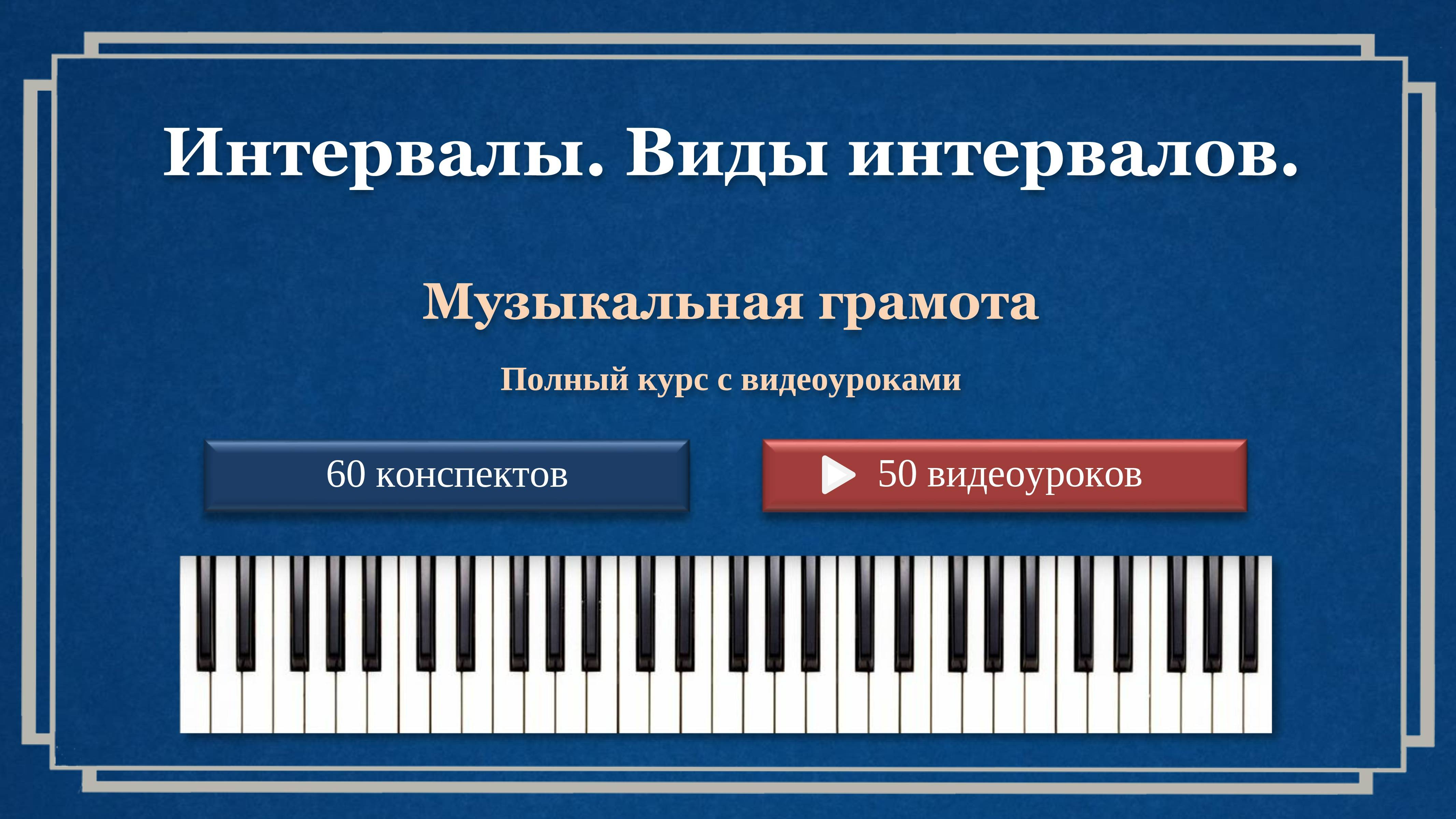 Интервалы.Виды интервалов.