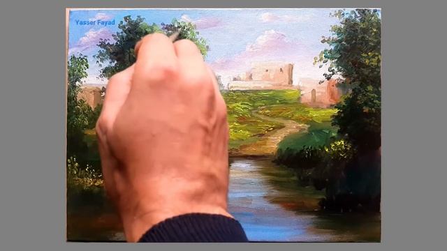 Oil Painting Landscape Step By Step By Yasser Fayad смотреть онлайн