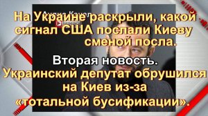 На Украине раскрыли, какой сигнал США послали Киеву сменой посла