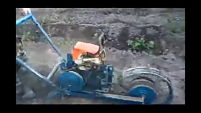 испытания и реальная работа мотоокучника.
