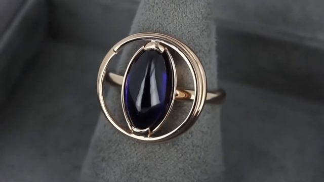 Кольцо из желтого золота с крупным камнем смотреть онлайн