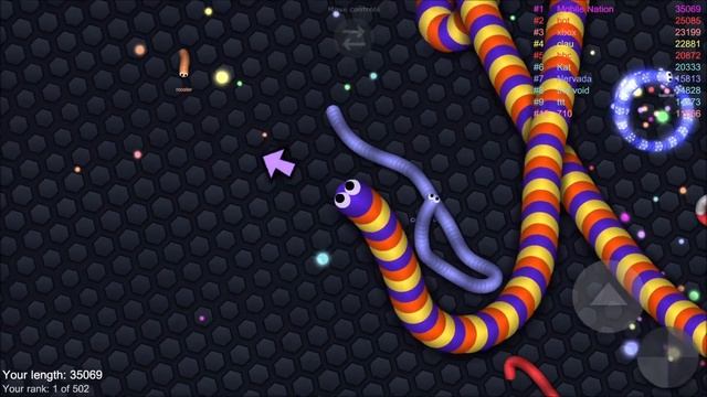 Slither.io Giant A.I. Hacker Snake 708,000+ Score (Epic Slitherio Gameplay)