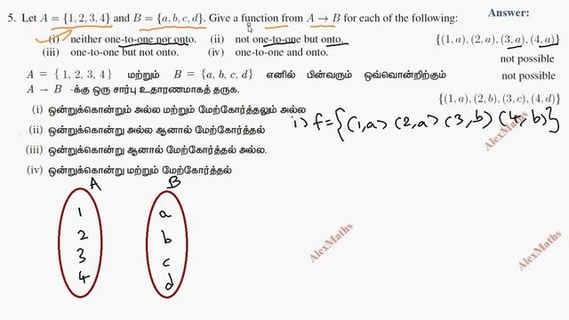 TN Class 11 Maths  Ex 1.3 Sum 5 Sets Relations and Functions Chapter 1