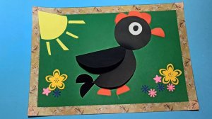 ПЛОСКОСТНАЯ АППЛИКАЦИЯ ИЗ ЦВЕТНОЙ БУМАГИ