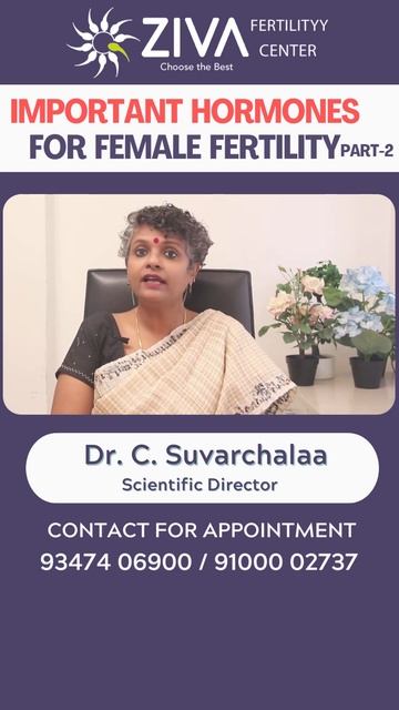 Important 5 Hormones For Fertility || Part 2 || Hormones || Dr C Suvarchala || ZIVA Fertilityy