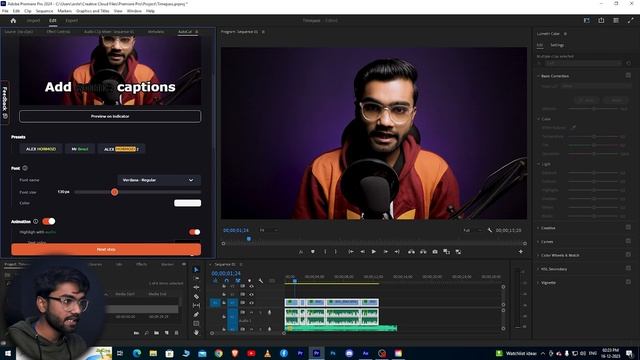 How to Add Caption in Premiere Pro in 1 CLICK | Auto Caption in AutoCut смотреть онлайн