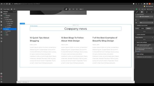 How to Use anchor links to go directly to a section Webflow Tutorial 2023