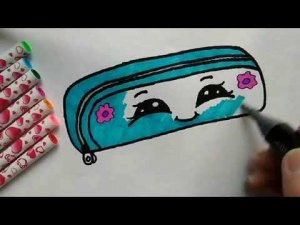 КАК НАРИСОВАТЬ ПЕНАЛ. ПРОСТЫЕ РИСУНКИ ДЛЯ НАЧИНАЮЩИХ.