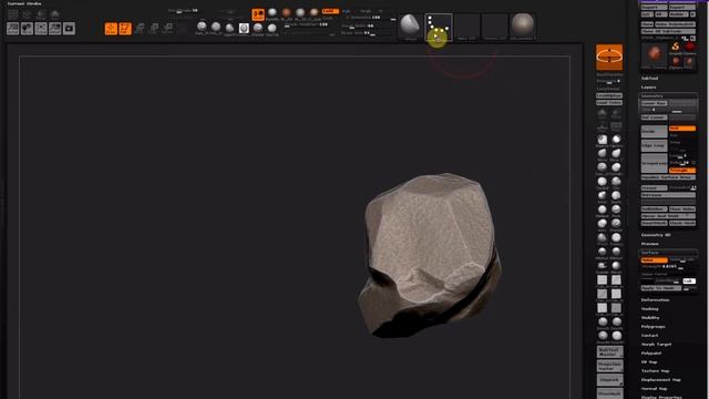 Zbrush Rock sculpting