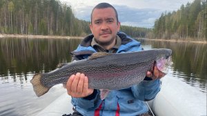 МЫ НАШЛИ РЫБУ СВОЕЙ МЕЧТЫ. ТРОФЕЙНАЯ ФОРЕЛЬ В КАРЕЛИИ. РЫБАЛКА В РАЮ 2022