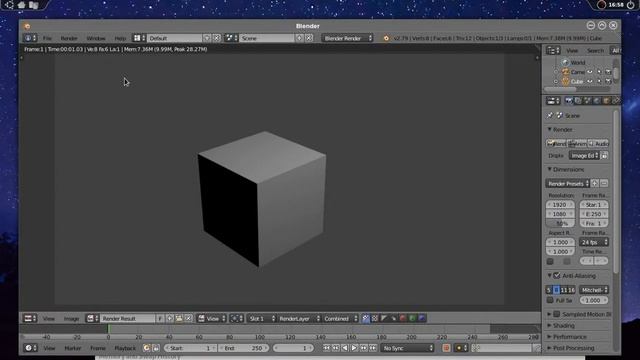 This video shows Blender running in Ubuntu 18.10 .......... смотреть онлайн
