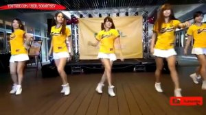 beautiful Chinese girl oops dance in mini skirt