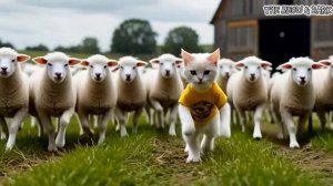 A Cat Takes Over Human Jobs on a Farm _ Ai Generated