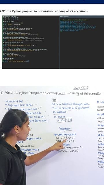 "Exploring Set Creation in Python: Building the Foundation for Set Operations" ಕನ್ನಡ ದಲ್ಲಿ