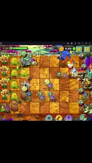 Растение против Зомби 2/PvZ2 Adventure Jurassic Marsh Day 28/Юрское Болото День 28 #pvz смотреть онлайн