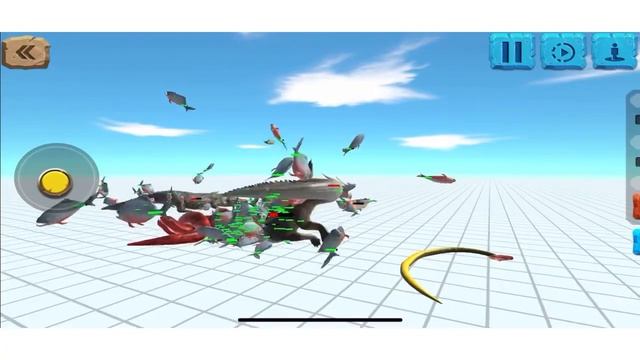 🐟🐟🐟 Animal Revolt Battle Simulator 100 Piranha Attack! смотреть онлайн