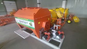 установки гидропосева газона нашего производства, мод: HSS500, HSL500, HSS1000, HSL1000 и HSF2000