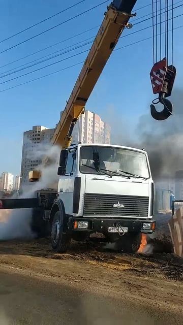 Кран задел 10кВ смотреть онлайн