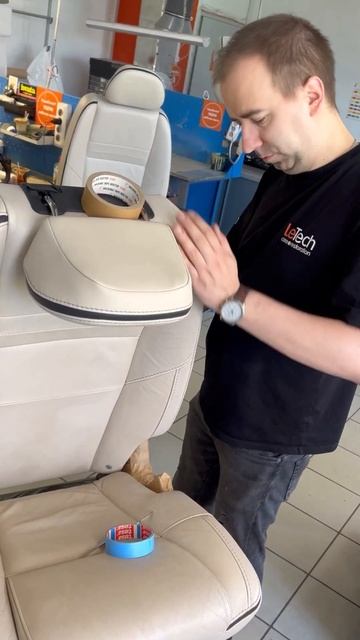 #реставрациякожи  #покраскакожи  #ремонт #перешив_руля
