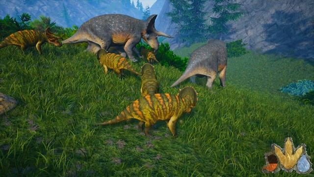 The Isle Realismo - Família De Avaceratops, Filhote Em Perigo! | Dinossauros (#157) (PT-BR)