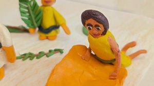 Вход Господень в Иерусалим. Вербное воскресение. Из цикла "Дети читают Закон Божий".