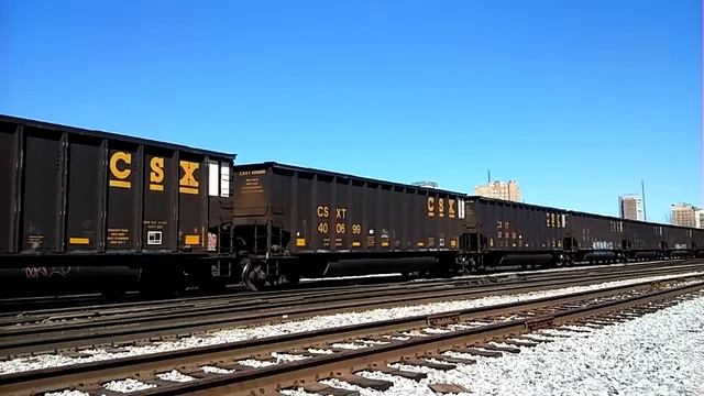 csxt train with CSX #3024 south bound coal train смотреть онлайн
