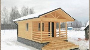 Кости распаришь-тело исправишь! Симпатичная баня из бруса 4х7 в Кингисеппе Ленинградской области