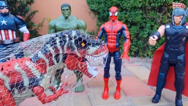 Нападение динозавров на машинки Брудер! Супергерои спешат на помощь! смотреть онлайн