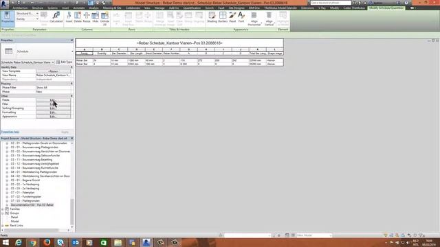 Revit | TheModus Documentation - Generate drawings for Prefab with Rebar