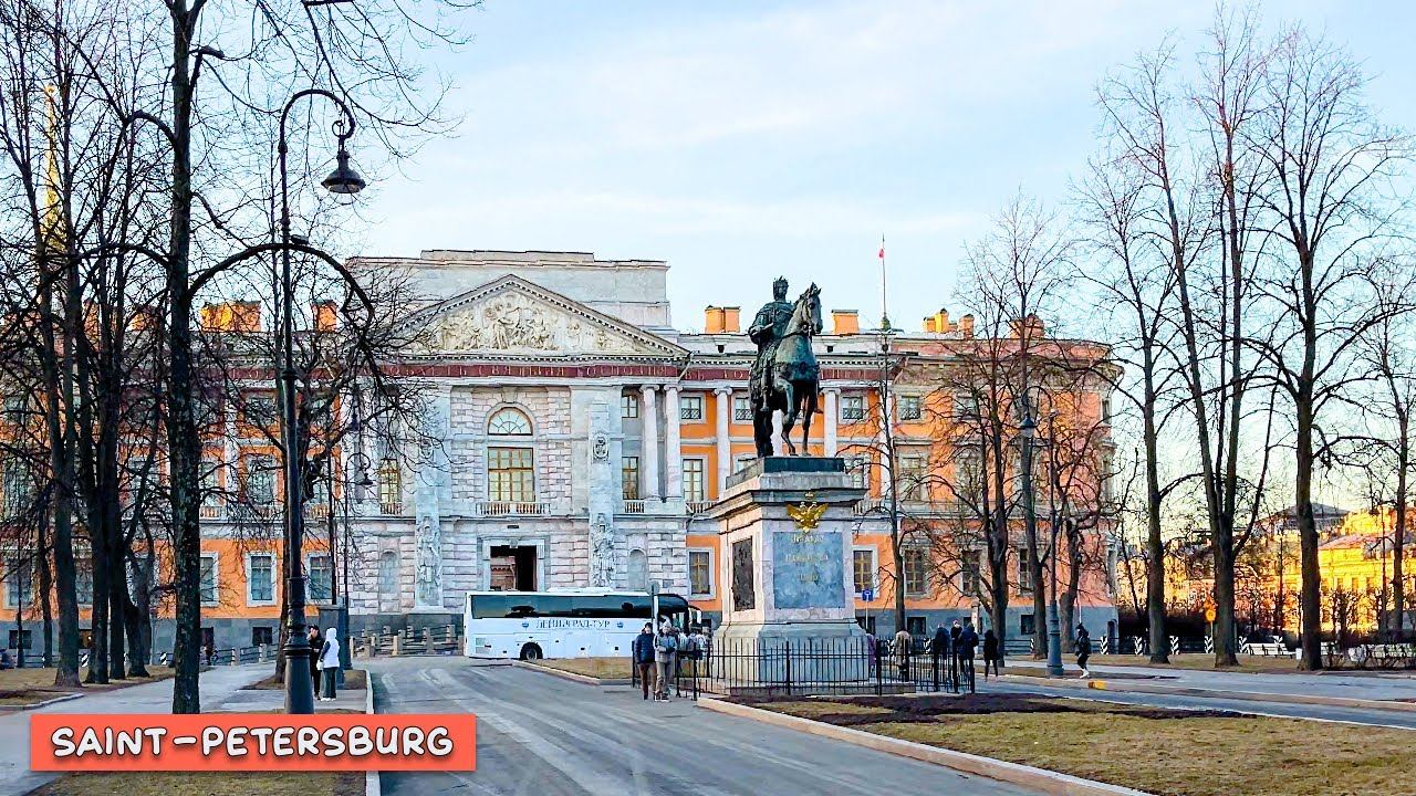 Прогулка от Михайловского замка до Невского проспекта в Санкт-Петербурге смотреть онлайн