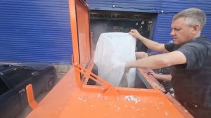 собрали и испытали установку гидропосева газона с механическим перемешиванием на 2м³, модель HSF2000