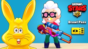 Бравлер Белль из Brawl Stars и Brawl Pass для желейного зайца Харитона