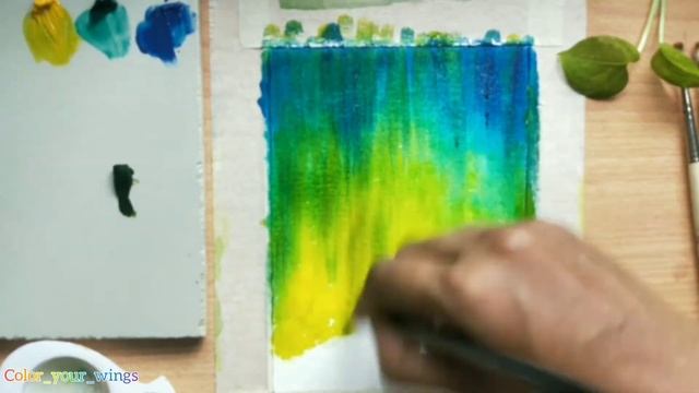 2 Easy color blending techniques | Oil painting | simple paint blending | background painting | DIY смотреть онлайн