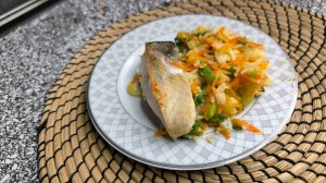 Рыба с рисом и овощами в духовке (диетический вариант)