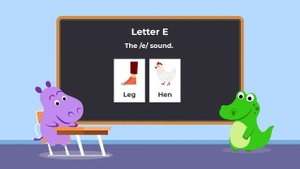 The letter E