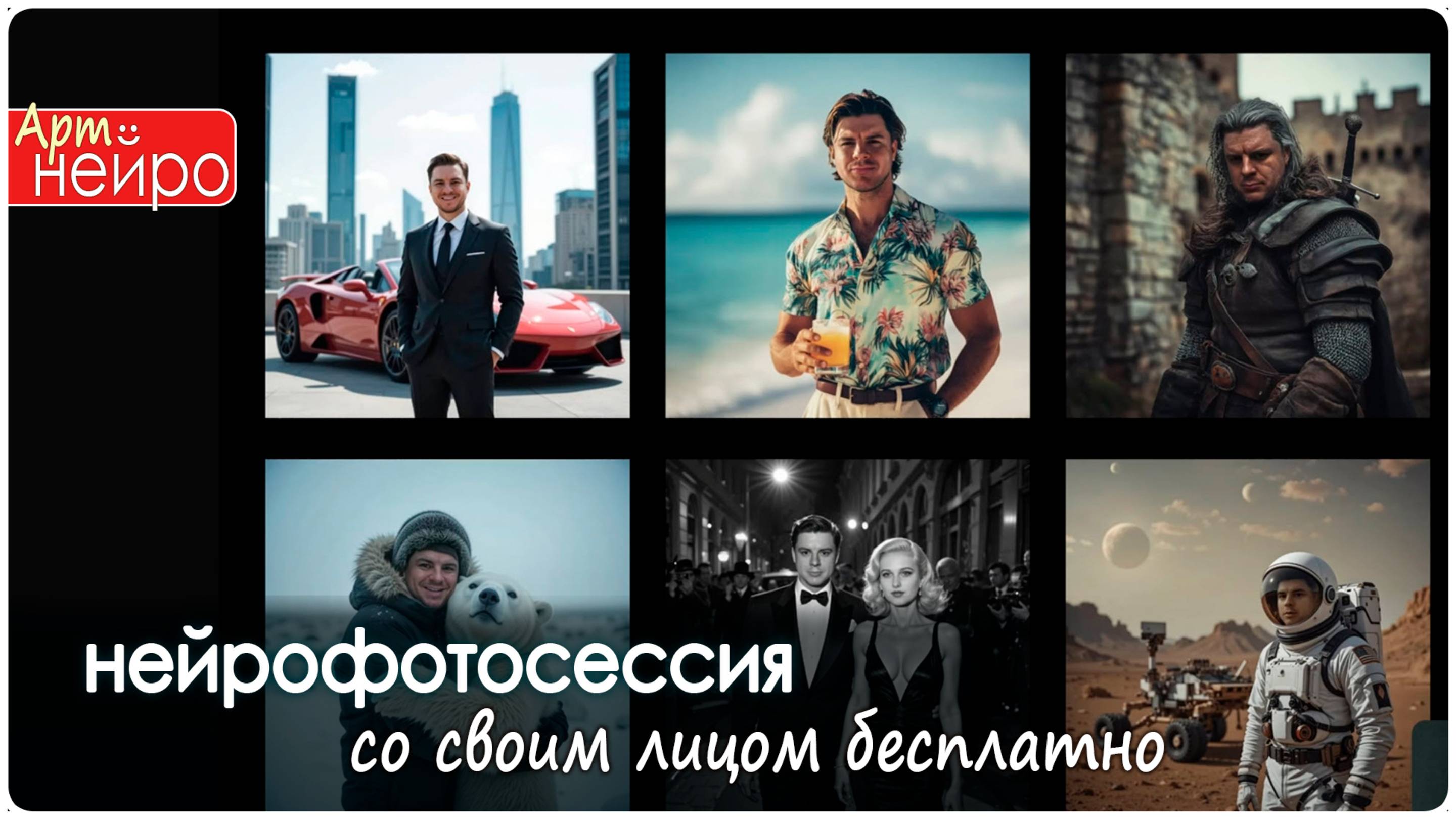 Как сделать нейрофотосессию со своим лицом бесплатно онлайн по фото_(27 февр. 2025)