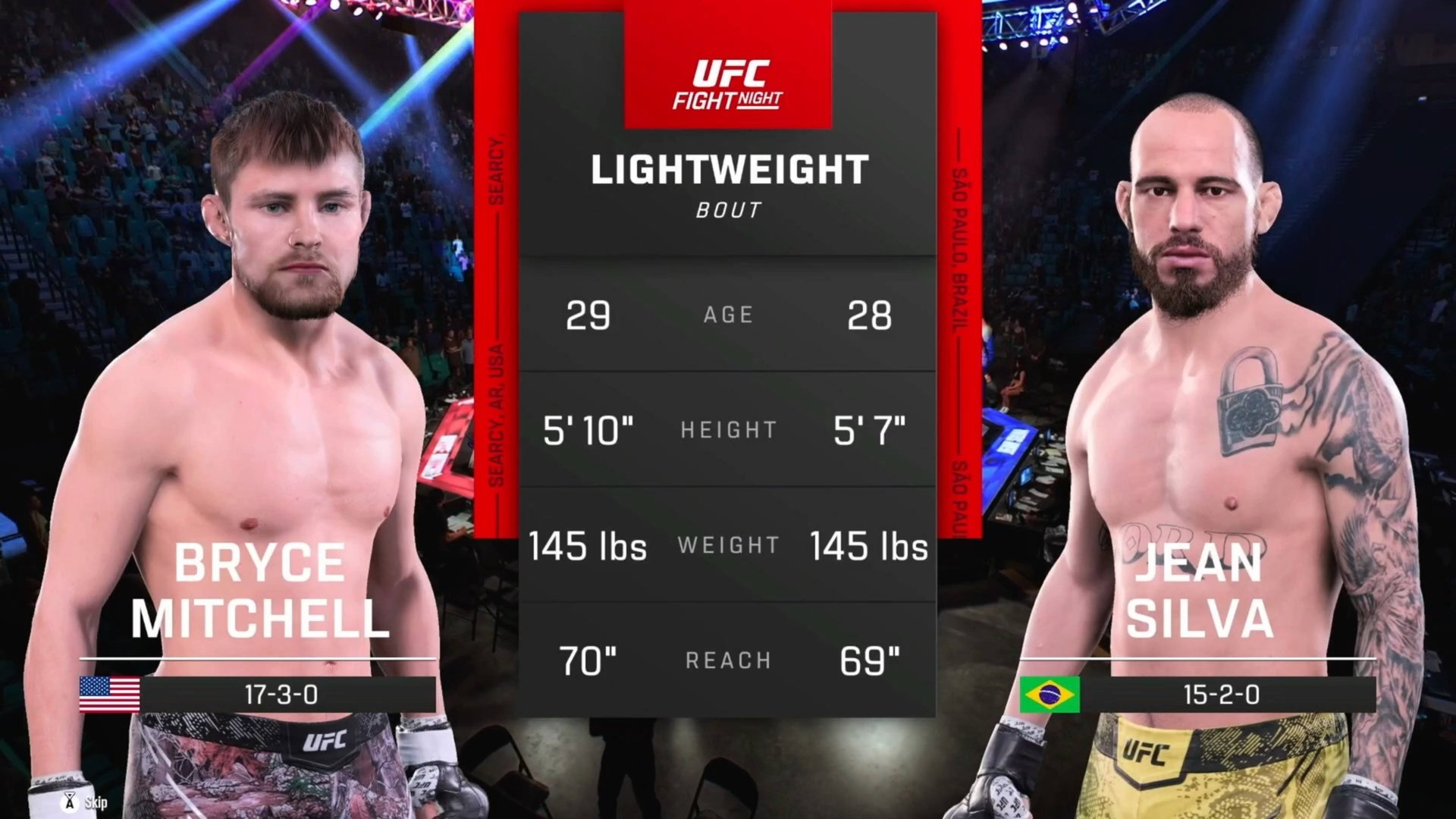 Брайс Митчелл VS Жан Силва смотреть онлайн