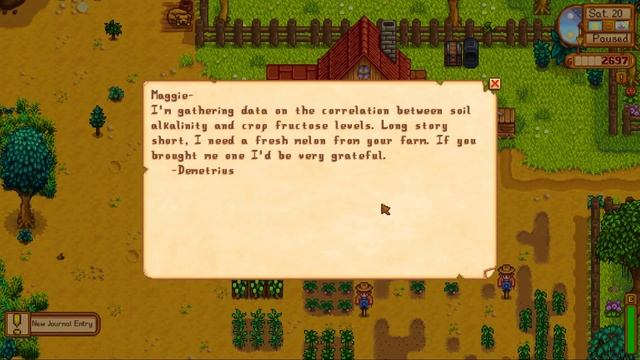 Let's Play - Stardew Valley - Demetrius' Melon - Ep. 24 смотреть онлайн