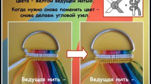 брелок из ниток