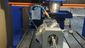 Работа 5ти координатного станка с поворотно-наклонным столом CNC-6060AS-5P.