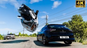 🔥🏎️ПОДБОРКА реалистичных аварий при ОБГОНАХ НА СКОРОСТИ🏎️ BEAMNG DRIVE