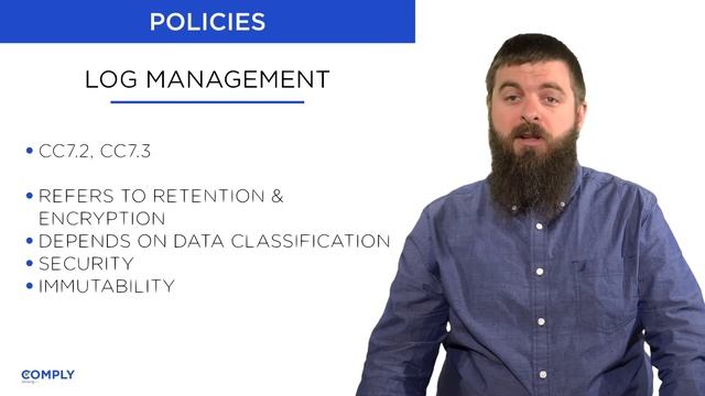 Log Management - Lesson 5 - SOC 2 Policies