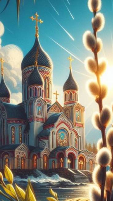 Вербное Воскресенье! Красивое Поздравление с Вербным Воскресеньем! Музыкальная Открытка!