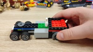 Седельный тягач Камаз для фуры из лего