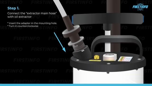 FIRSTINFO A1102H Patented Manual/Hand 6.5 Liter Oil/Fluid Changer Vacuum Extractor Pump