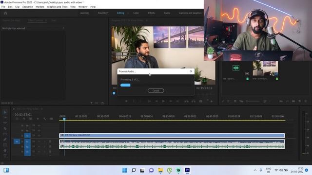 How to sync audio with video  Premiere Pro 2022